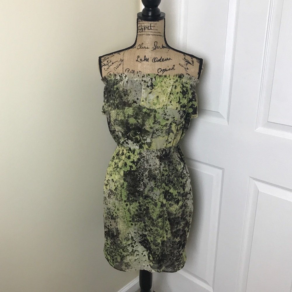 Julie Dillion Strapless Faux Wrap Dress